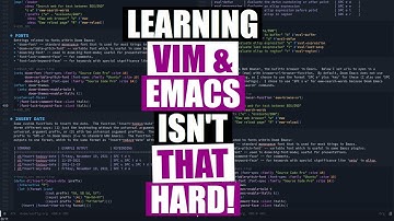 Vim And Emacs Are The Most Important Skills You Should Learn