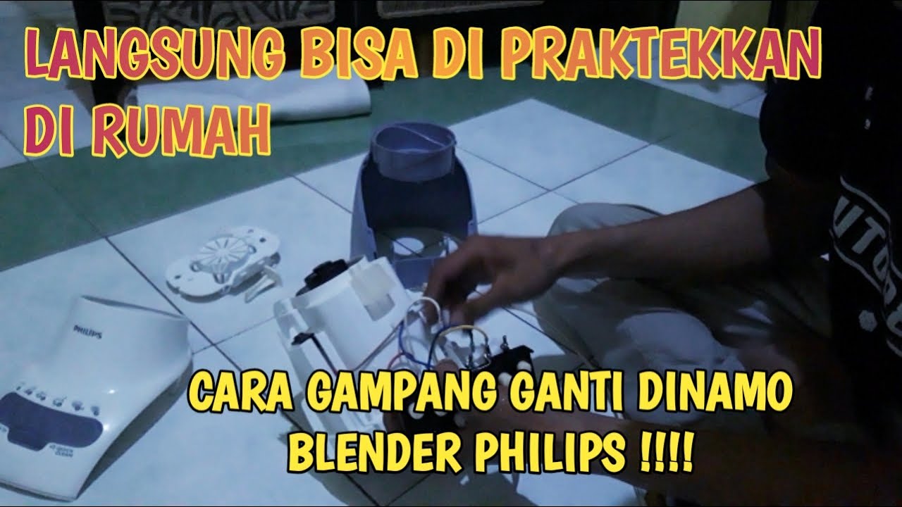 Perbaiki Blender Philips yang keluar asap dan bau hangus dengan cara