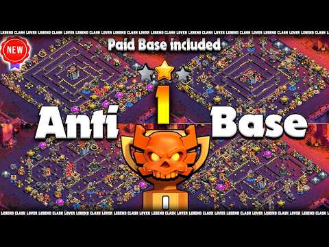 *NEW TH18 WAR* + *CWL* + *LEGEND BASE* LINKS 🔥 Best TH18 Anti 1 Star Defense | Clash of Clans Bases