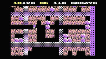 C64 Game - 1984 - First Star Software - Boulder Dash (short play)