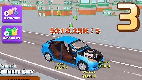 ✅ Idle Racer / Gameplay Walkthrough / Stage 3 / Sunset City