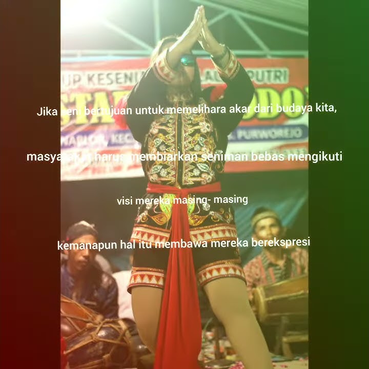 Nyawiji ing seni.  Quotes seni♡