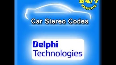 DELPHI Car stereo codes | Online service