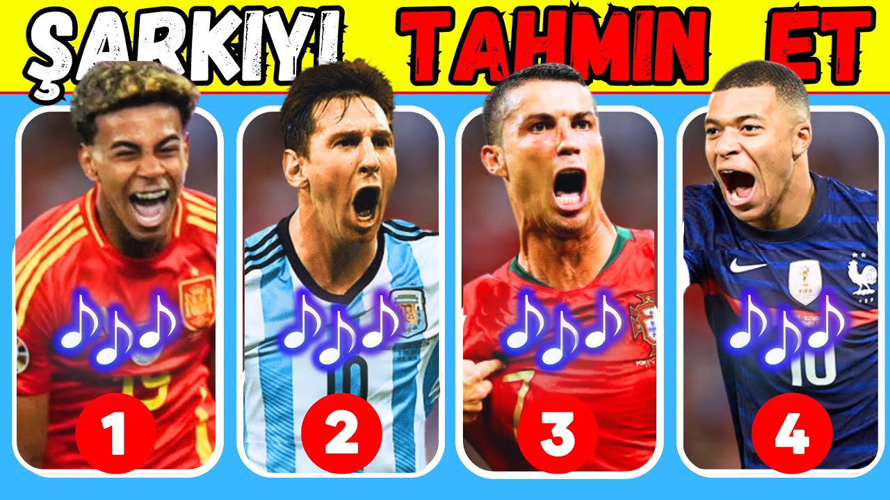 🎶⚽ FUTBOLCUYU TAHMİN ET! 🎵 “ŞARKI + KULÜP + FORMA + MİLLİ TAKIM” İLE