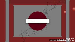 Japan Flag Map Speedart (In Earth)