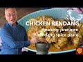 Chicken rendang | rendang ayam | how to make your own rendang spice paste at home