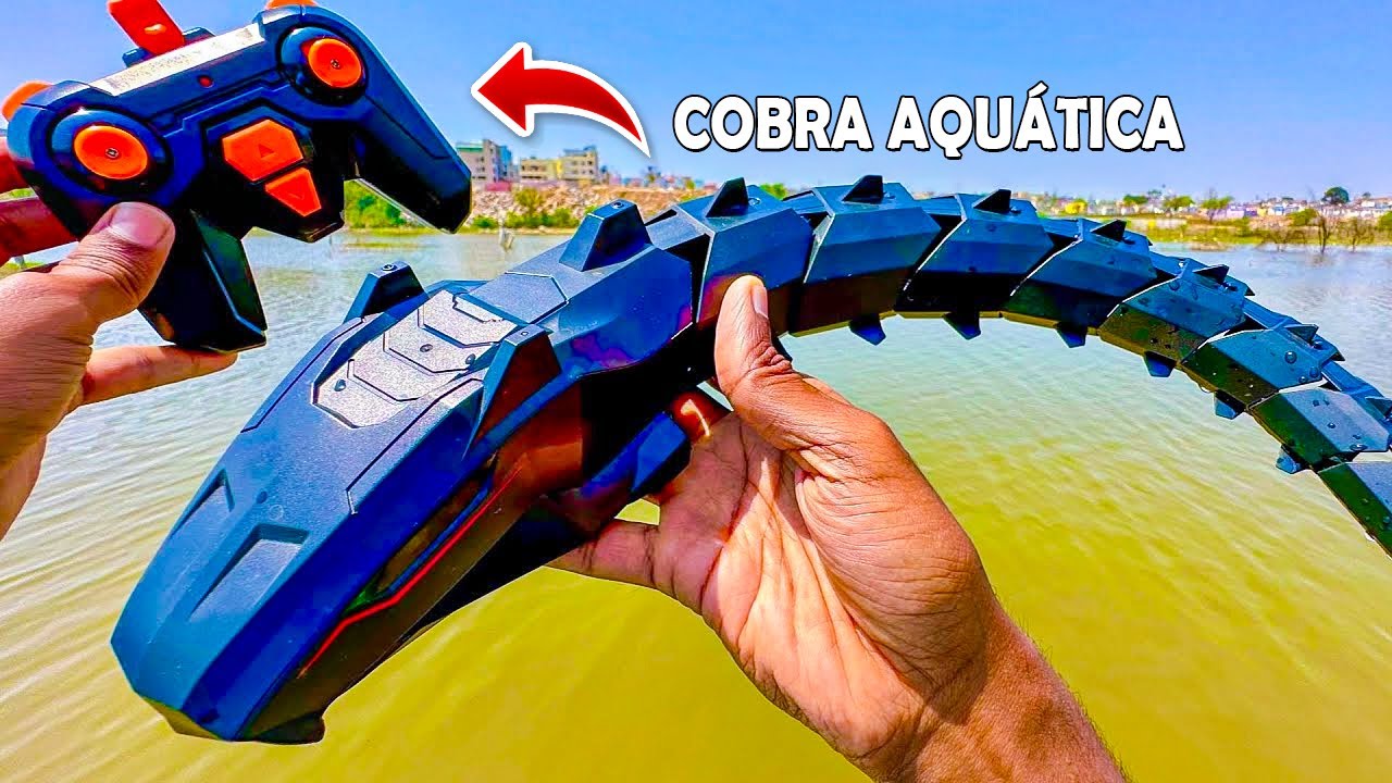 COBRA AQUÁTICA BIONICA de CONTROLE REMOTO que NADA na ÁGUA