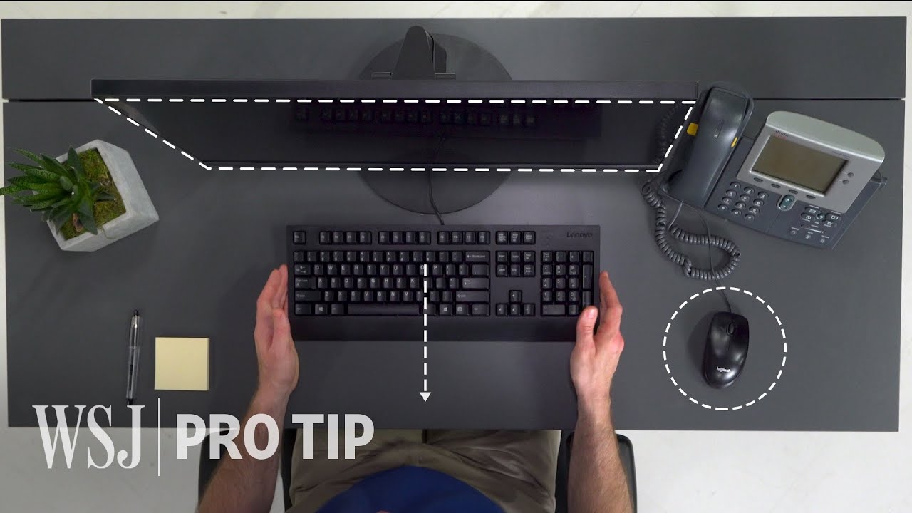 Ergonomics Expert Explains How To Set Up Your Desk Wsj Youtube