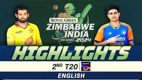 2nd T20 |English |Highlights |India Tour OfZimbabwe |7th July 2024