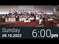 09/10/2023 Sunday 6pm - Full Service