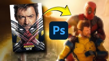 I made a Epic Movie Poster for Deadpool & Wolverine in Photoshop