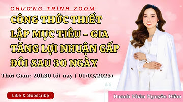 Công Thức Thiết Lập Mục Tiêu - Gia Tăng Lợi Nhuận Gấp Đôi Sau 30 Ngày