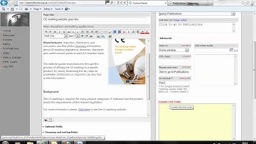 EEN-MIDLANDS: Add a link to an internal web page - CMS