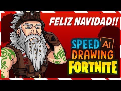 FELIZ NAVIDAD !!! General Invierno - Speed Drawing- Fanart Fortnite temporada 7