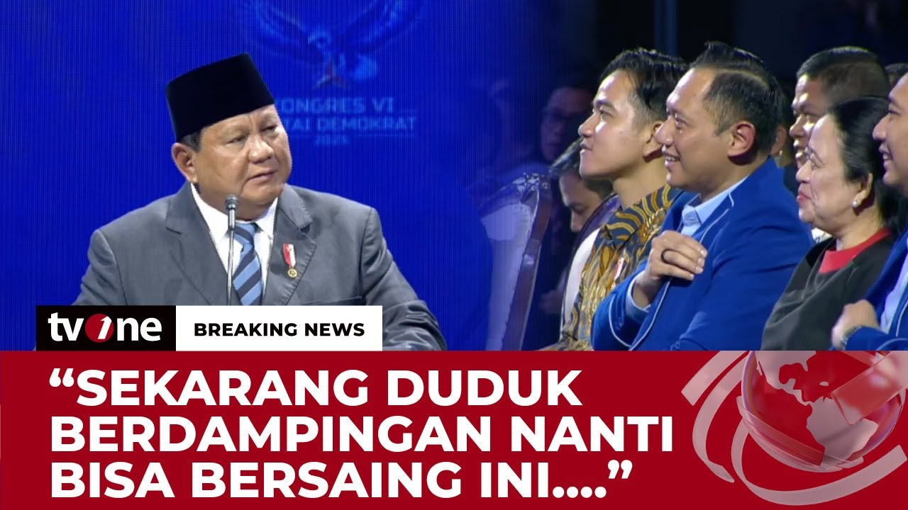 Kelakar Prabowo ke AHY: Ada Presiden SBY Siapa Tahu Ada Presiden AHY | Breaking News tvOne