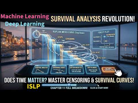 Survival Analysis and Censored Data | Real World Application of Machine Learning | ISLP Chapter-11