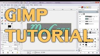 Make a simple text logo using Gimp