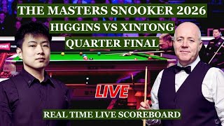 John Higgins vs Zhao Xintong Live Scores | Masters Snooker 2026 Quarter Finals screenshot 4
