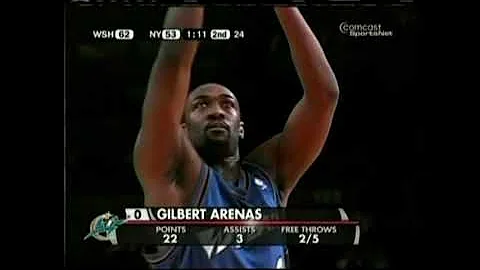 NBA Throwback 2006 Gilbert Arenas (38 Pts) & Antaw...