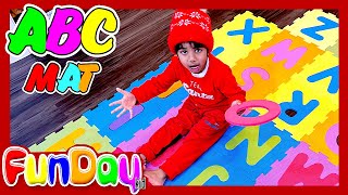 Alphabet Song | ABC MAT | Pretend Play finding Letters with Urvi and Apu - FunDay Kid