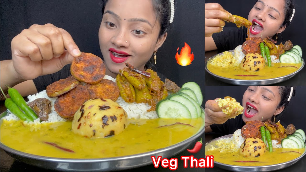 Dal Chawal, Chokha, Begun Bhaja Eating 🤤🔥psk vlogs 🌶️