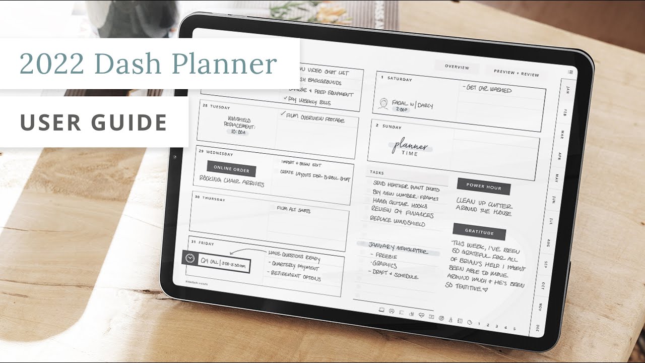 How to Use the 2022 Dash Planner Digital Planner Guide YouTube