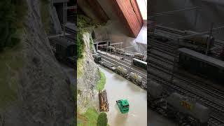 Model Trains - Swiss SBB Re 6/6 at beautiful location -  #shorts