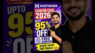 Hostinger Coupon Code 2026  | Get upto 95% off |Hostinger Coupon Code  | Get free Domain