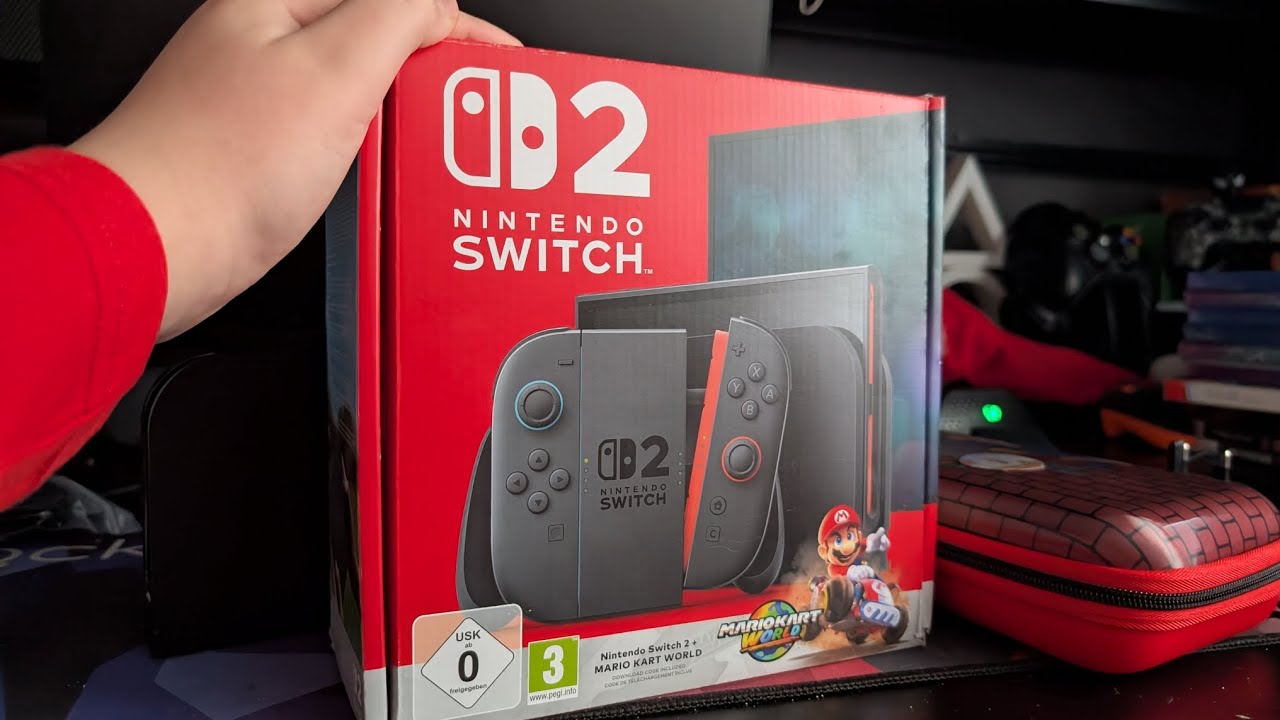 Unboxing the Nintendo switch 2 for the first time ever 