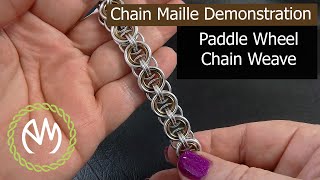 Chain Maille Tutorial - Paddle Wheel Chain Weave
