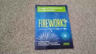 Asda fireworks leaflet 2018