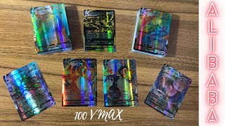 Fake Pokemon Cards from AliExpress - Part 1 ( 100 pcs / VMAX, GX and Rainbow ) EXTREME EDITION