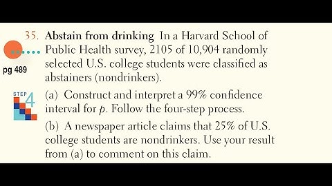 Finding a One Sample Z Interval for a Population Proportion