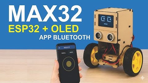 MAX32 – O Robô OLED + App Bluetooth e Rotinas Gravadas