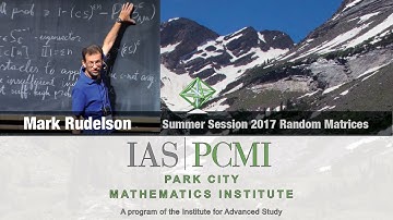 Mark Rudelson (1.2) Delocalization of the eigenvectors of random matrices, part 1.2