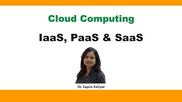 IaaS, PaaS and SaaS | Cloud Computing Service Models || Cloud Computing