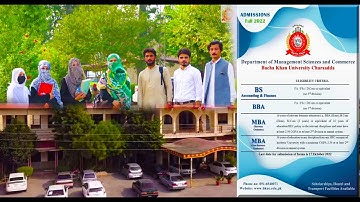 Come and join the department of Management sciences and commerce| Bacha khan university charsadda
