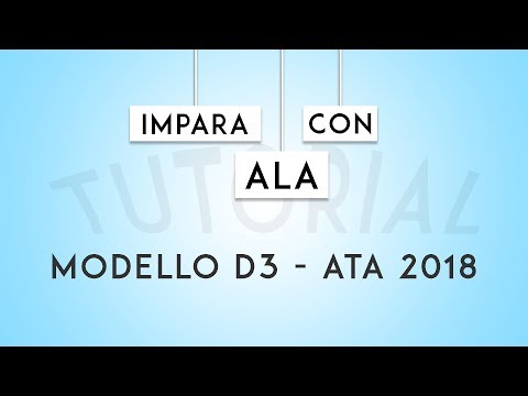 Compilazione Modello D3 Ata 2018 Impara Con Ala Youtube