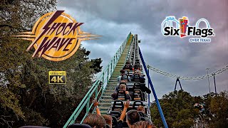 Famous 2024 Shock Wave Roller Coaster On Ride 4K POV Six Flags Over Texas Profile
