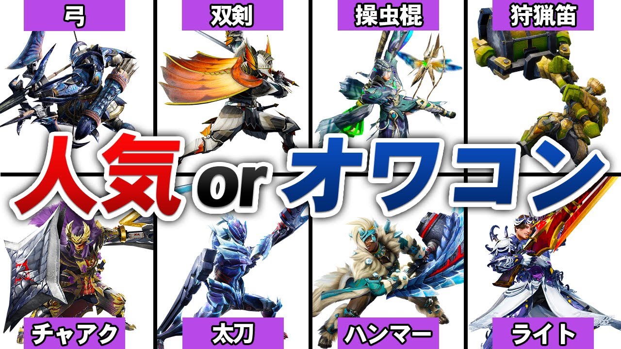 【※最終アプデ版】サンブレイク人気武器ランキング【使用率まとめ】