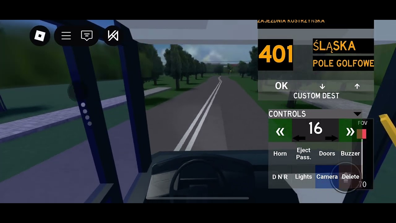 Roblox - Fictional Gorzow Buses - MAN NG313 €2 n°593 - Linia 401