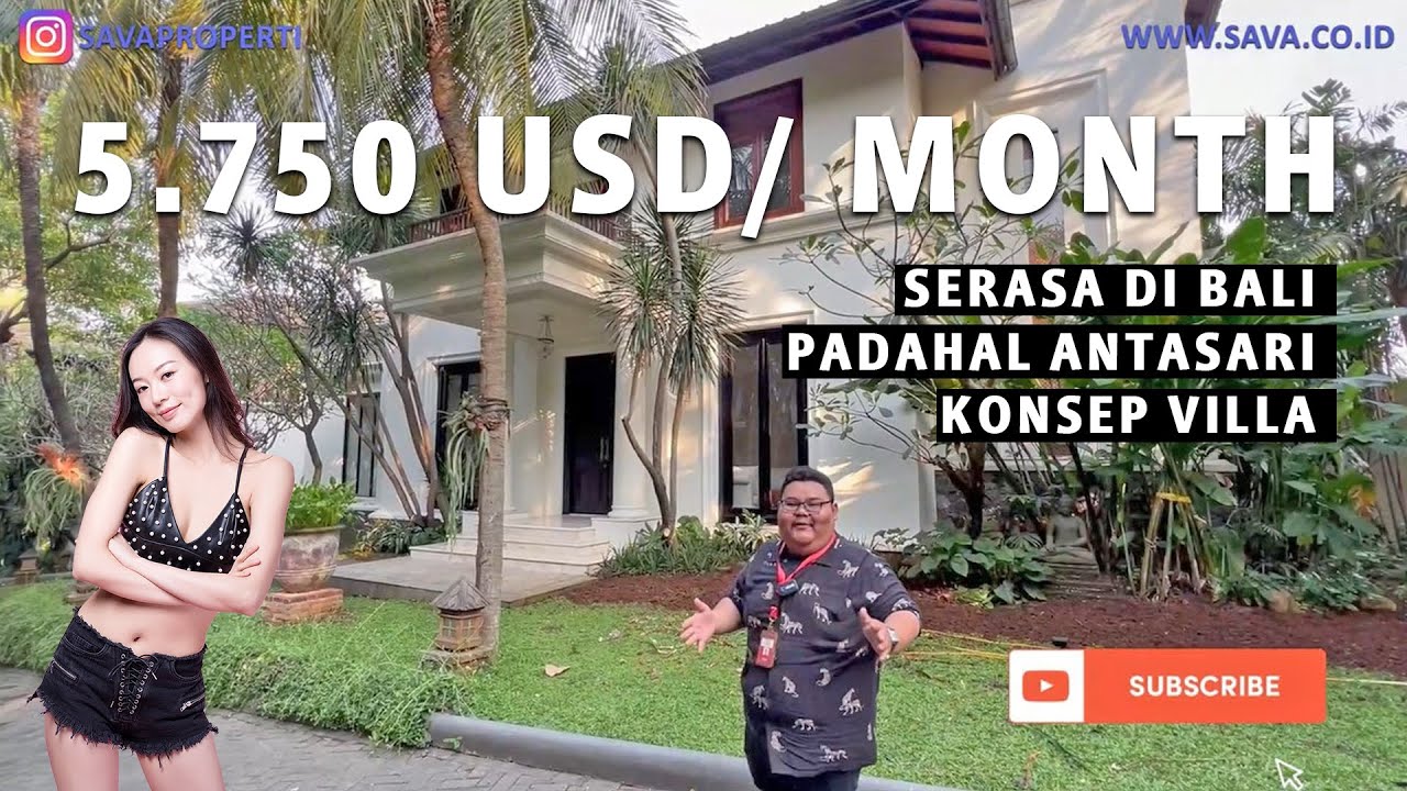 RUMAH KONSEP VILLA TROPIS BALI SERASA STAYCATION TINGGAL DI SINI | ATMAYA RESIDENCE PROPERTY TOUR