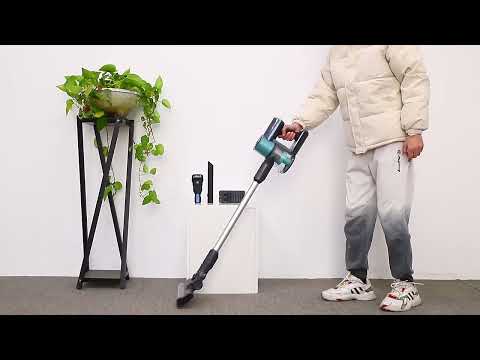 Безпроводной ручной пылесос 2 в 1 вертикальный, видео 1