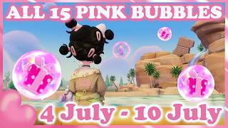 All 15 Hidden Pink Bubbles { 4 July - 10 July} | Heartopia screenshot 2
