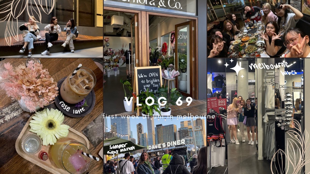 VLOG69 | MELBOURNE VLOG EP 3 | First Week of University in RMIT Melbourne 🎪꙳⸝⸝☀️ | JAZZYJASREEL