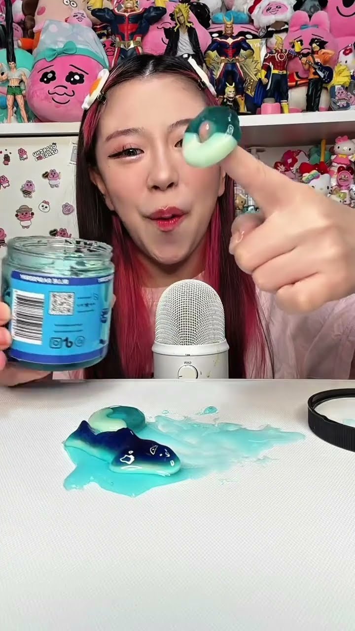 Trying some crazy gummy candy from overseas #shorts #asmr #mukbang