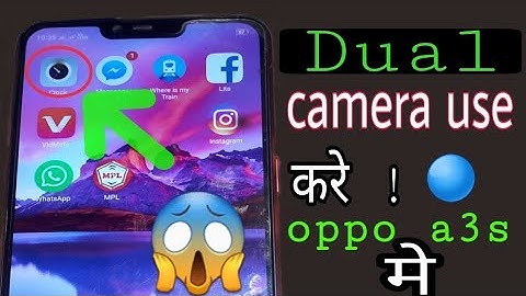 How to use dual camera in oppo a3s mobile,how to take blur photo in oppo a3s mobile