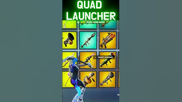 FORTNITE 1V1 WITH EVERY GUN HOW TO GET THE (QUAD LAUNCHER) #fortnite  #gaming #fortniteclips