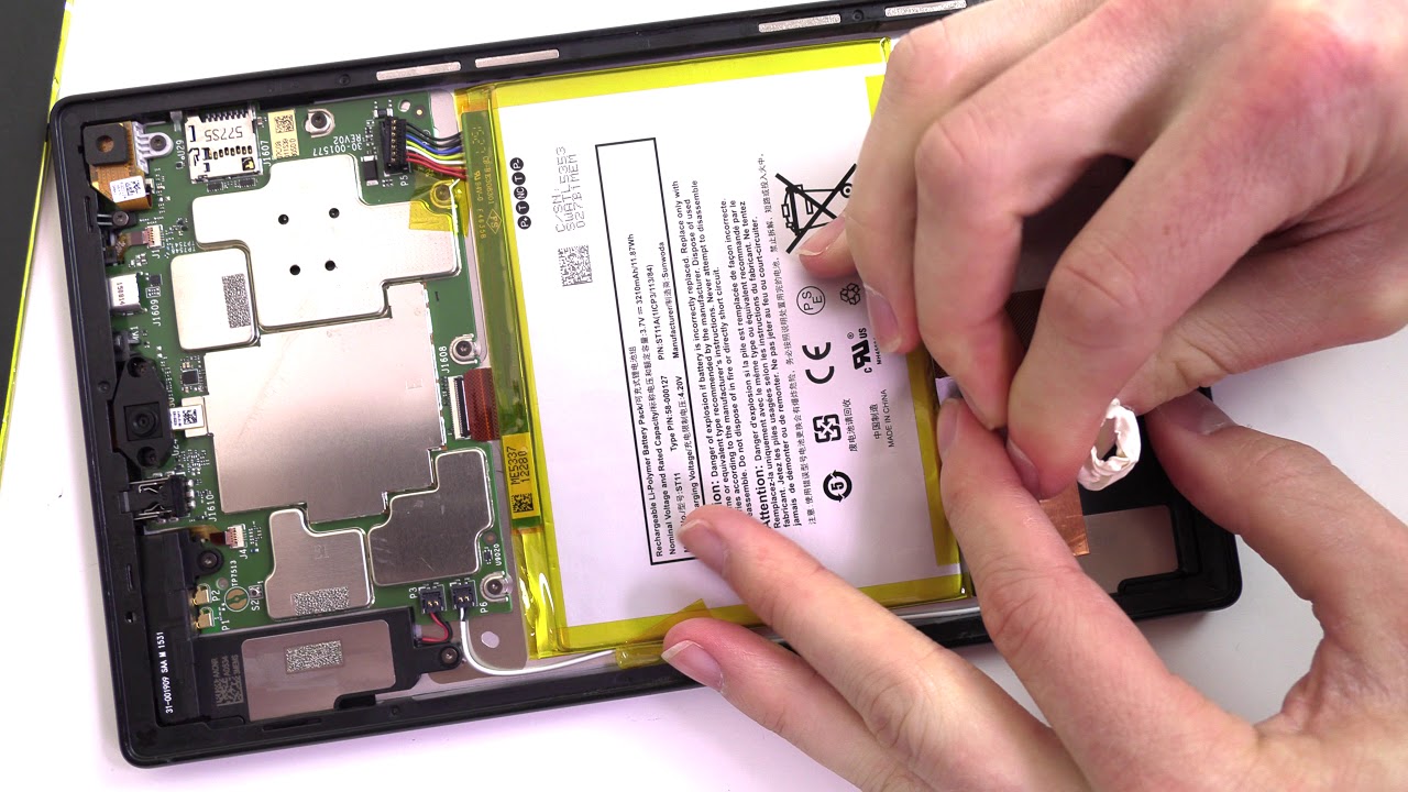 how to change battery in older kindle fire 10