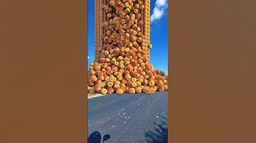 Apples scattering special effects c4d 😱 #viralshorts #shorts #vfx #shortsfeed #shortsyoutube